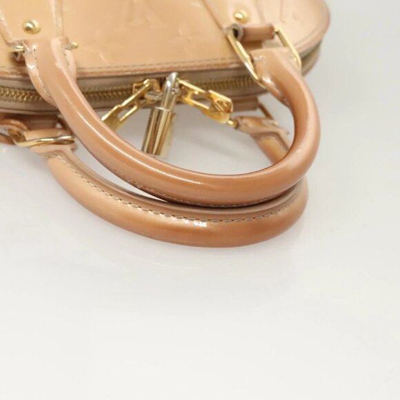 LOUIS VUITTON Monogram Vernis Alma BB Hand Bag Beige Dunne - Picture 6 of 16